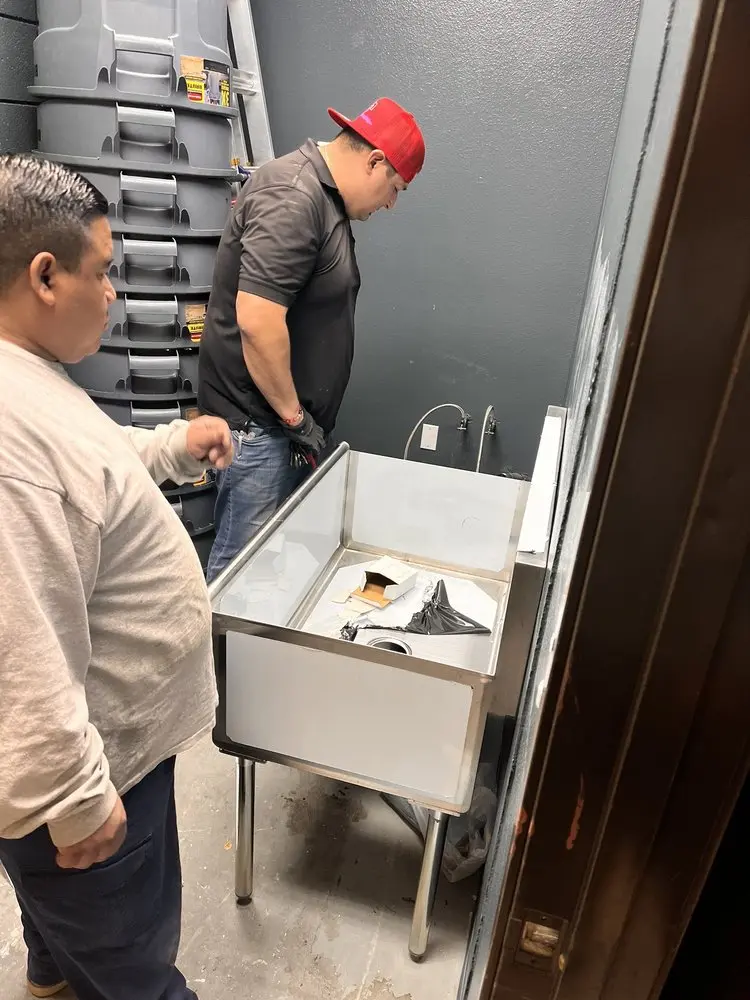 Commercial plumbing and sink installation in Desert Ridge